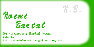 noemi bartal business card
